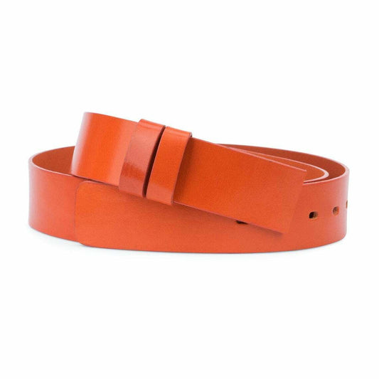 Wide Leather Belt Strap Vegetable Tanned Replacement For Montblanc Buckles 40mm