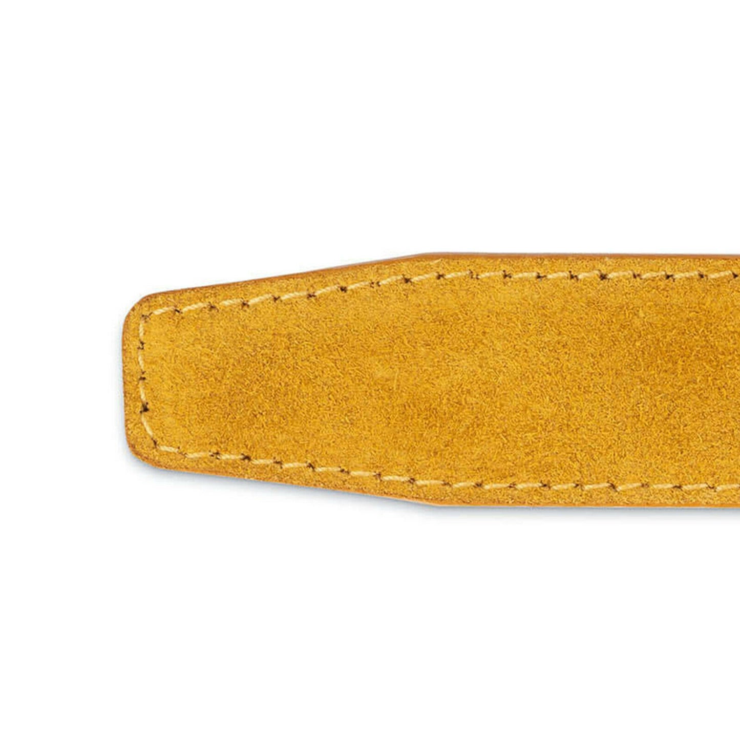 Belt Strap For Dunhill Buckles Camel Suede Replacement Brown Real Leather 35mm