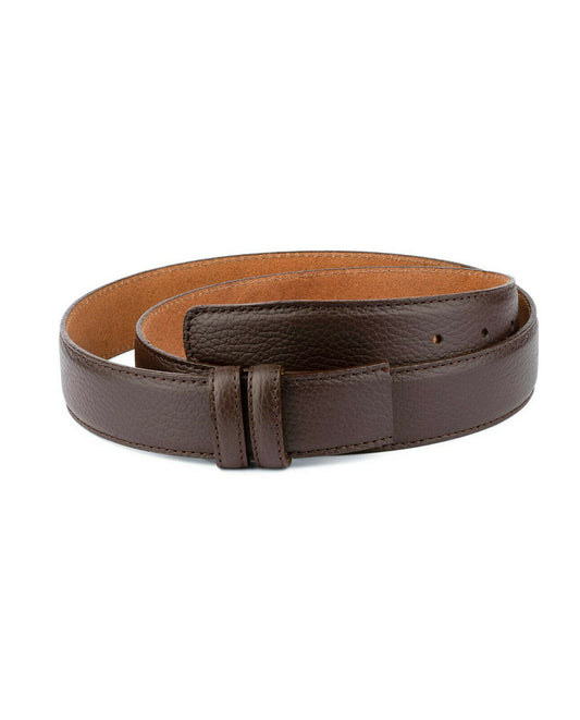 Belt Strap For Dunhill Buckles Mens Replacement Brown Real Leather 35 Mm