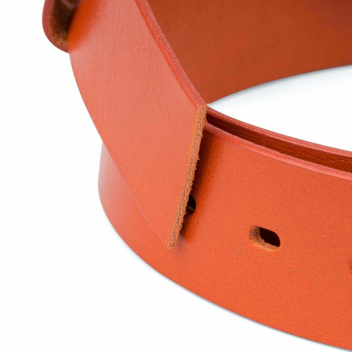 Wide Leather Belt Strap Vegetable Tanned Replacement For Ferragamo Buckles 40mm