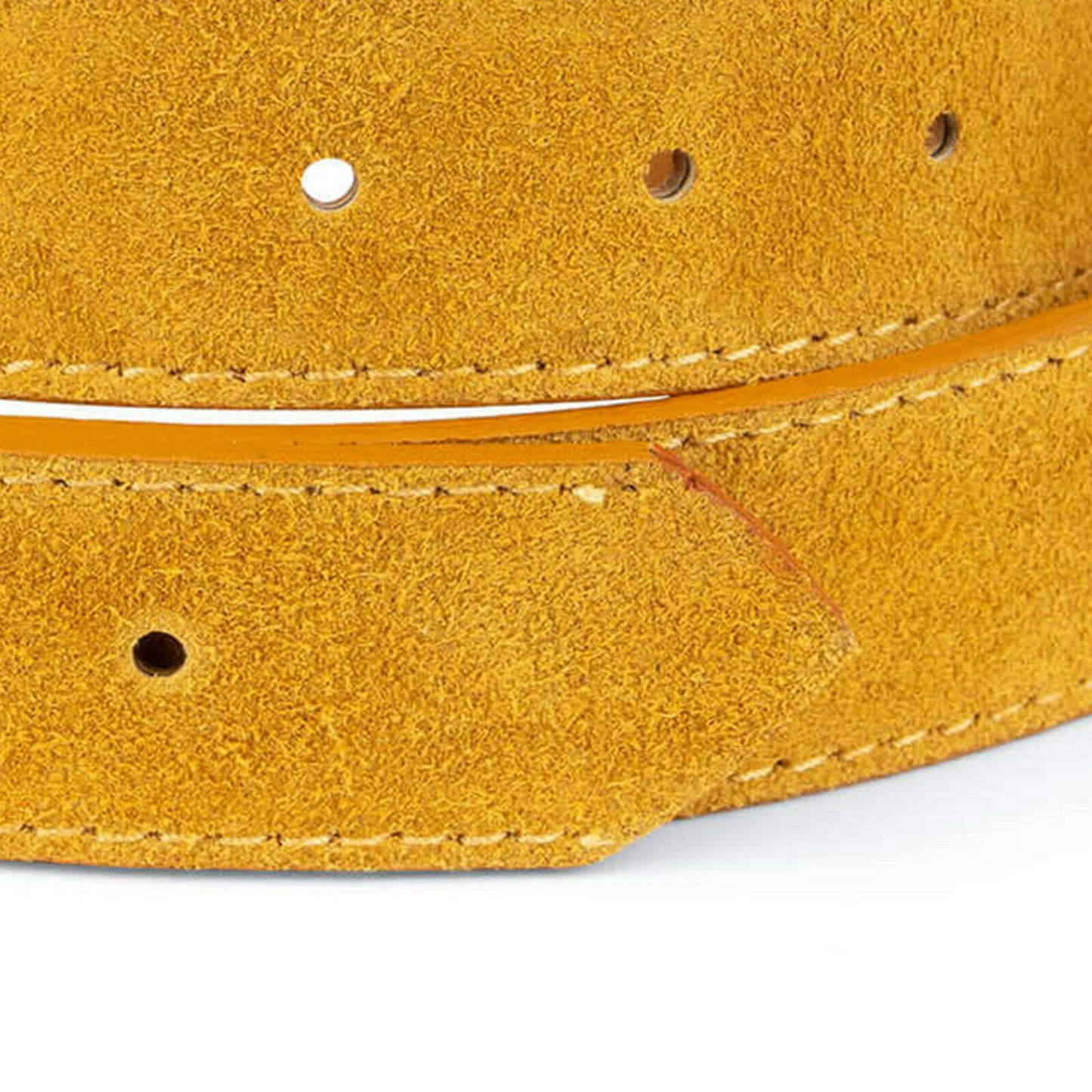 Belt Strap For Dunhill Buckles Camel Suede Replacement Brown Real Leather 35mm