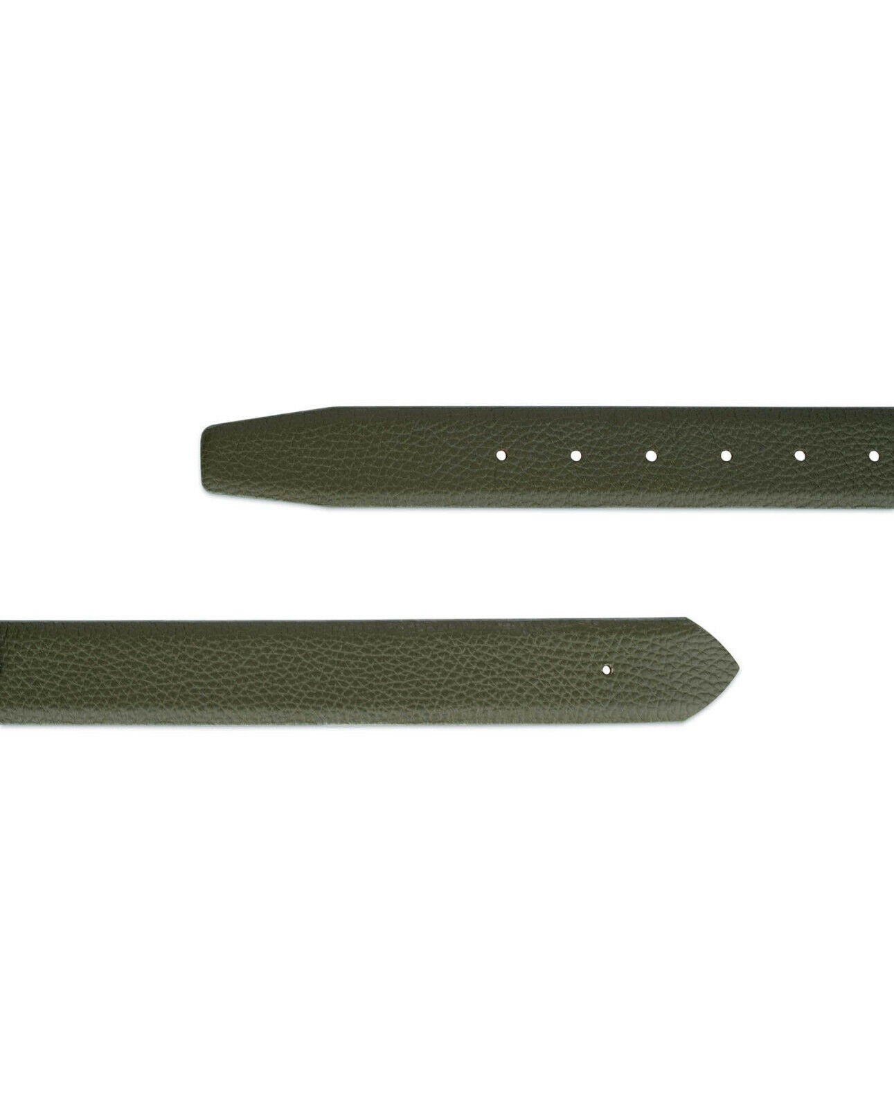 Mens Green Leather Belt Straps For Ferragamo Buckles Replacement 35mm