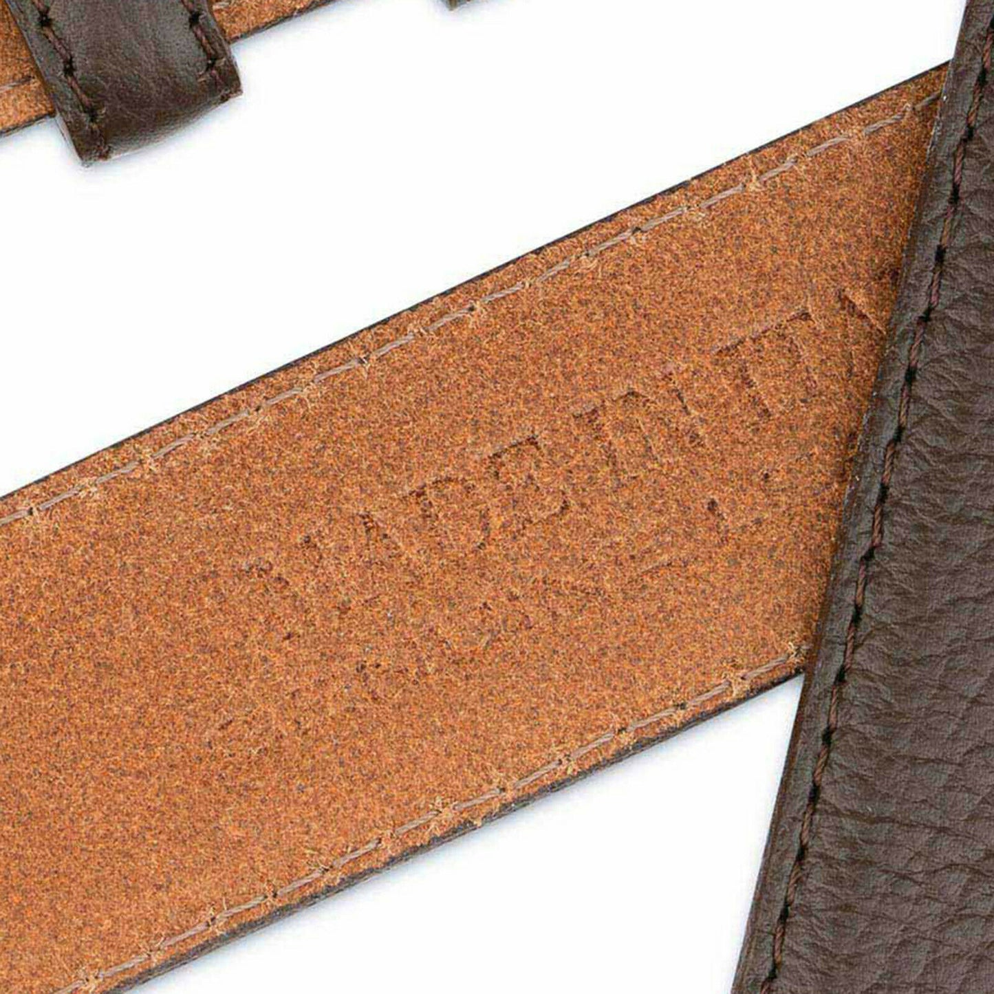 Belt Strap For Ferragamo Buckles Mens Replacement Brown Real Leather 35 Mm