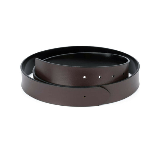 Men's Reversible Belt Strap For Ferragamo Replacement Brown Black 35 Mm Real Leather