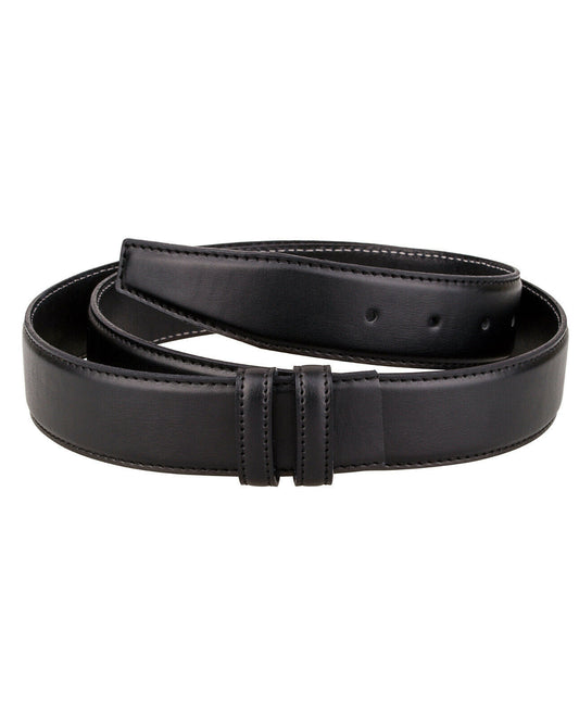 Black Leather Belt Replacement Strap 35 Mm For Montblanc Stitched Belt