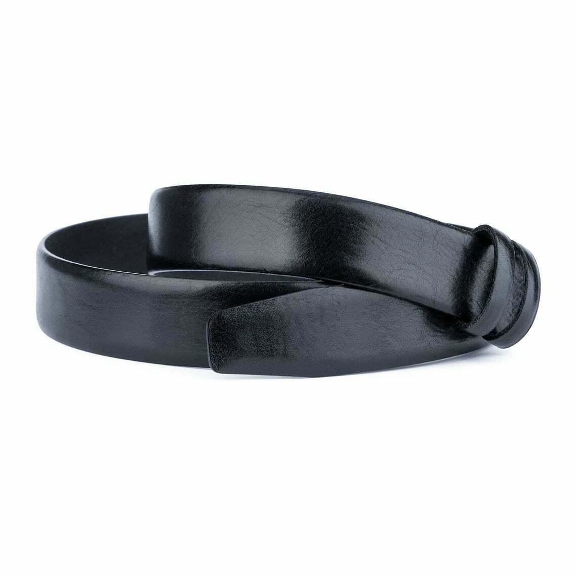 Black Veg Tan Leather Belt Strap For Montblanc Buckles 35 Mm Mens Vegetable Tann