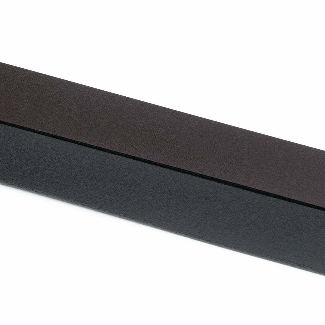 1 Inch Men's Reversible Belt Strap For Montblanc Buckles Black Brown 25mm
