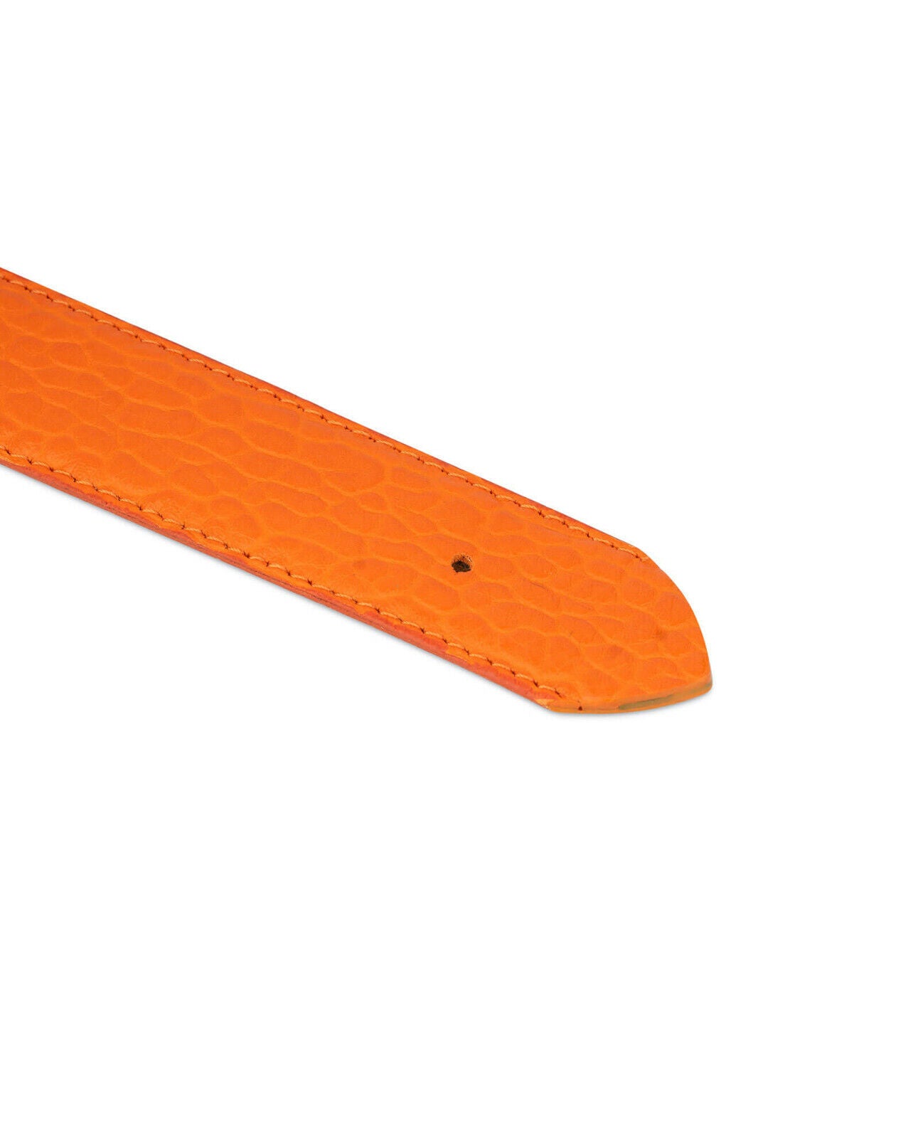 Mens Orange Belt Leather Strap For Louis Vuitton Buckle Replacement 35mm Premium