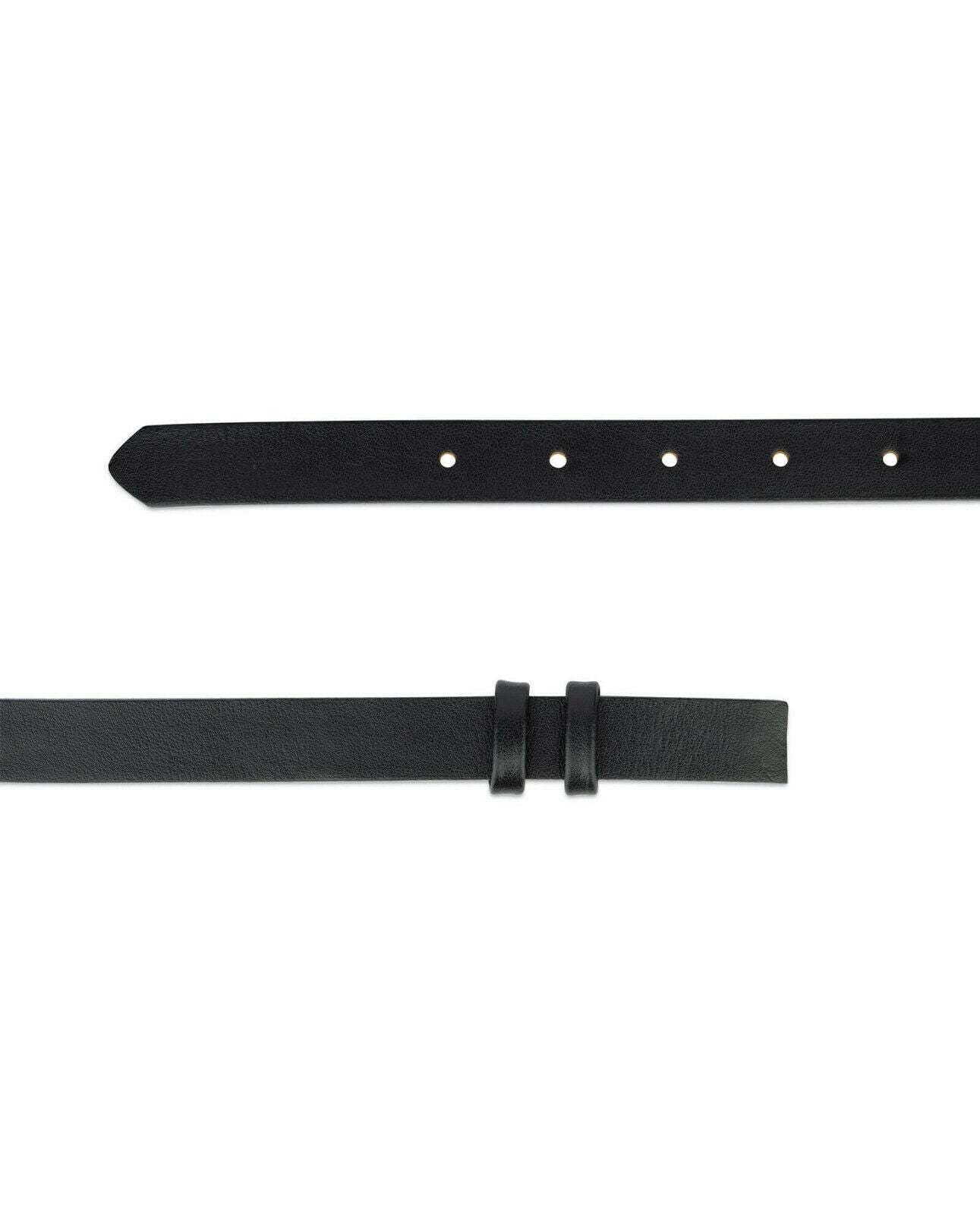 Mens Replacement Belt Strap For Ferragamo Buckles Black Thin Smooth 20 Mm