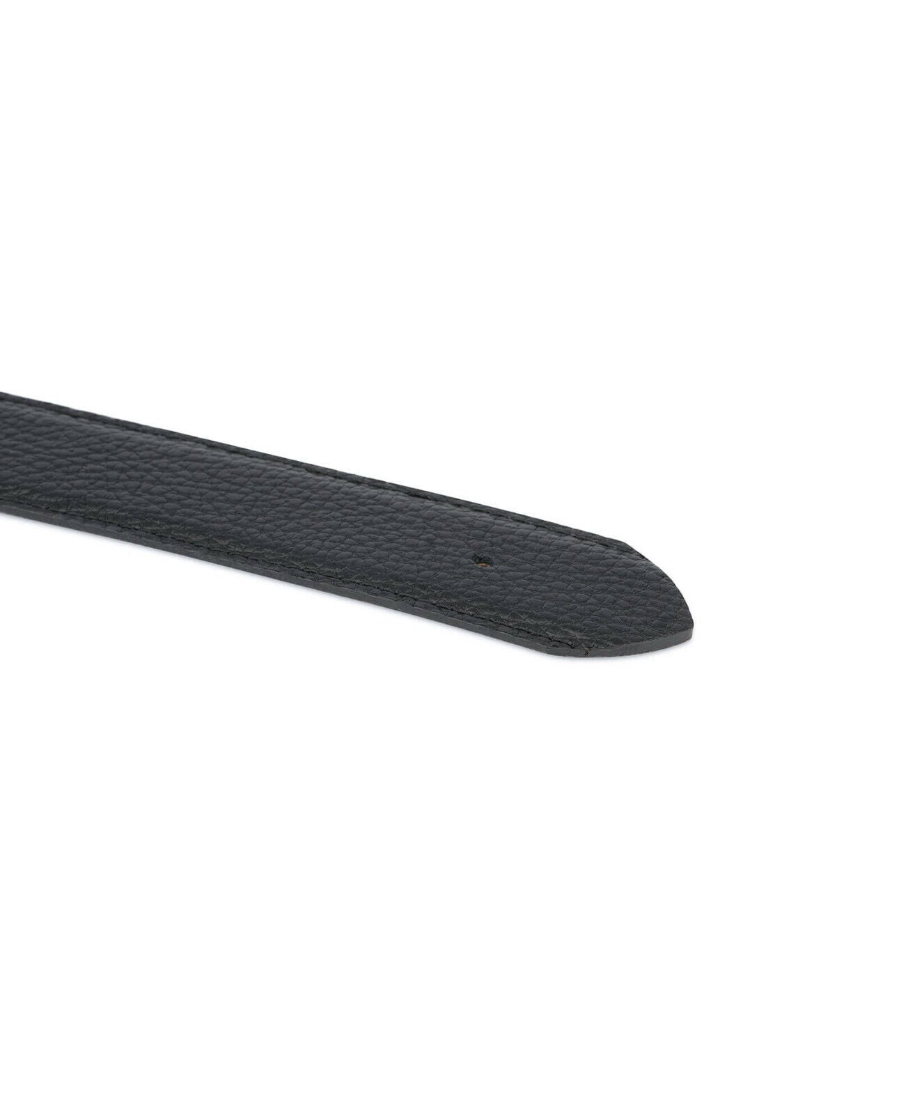 Replacement Leather Belt Strap For Louis Vuitton Buckles 35 Mm Black Calfskin