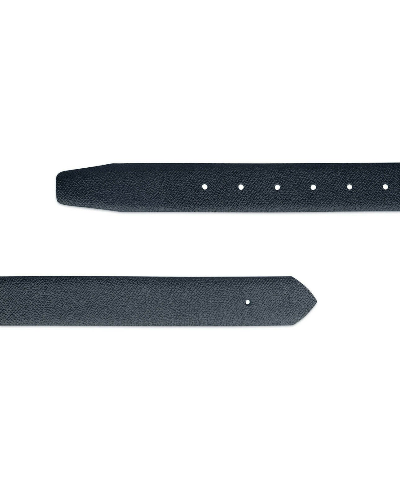 Black Belt Strap For Montblanc Buckle Replacement 35 Mm Saffiano Leather Real