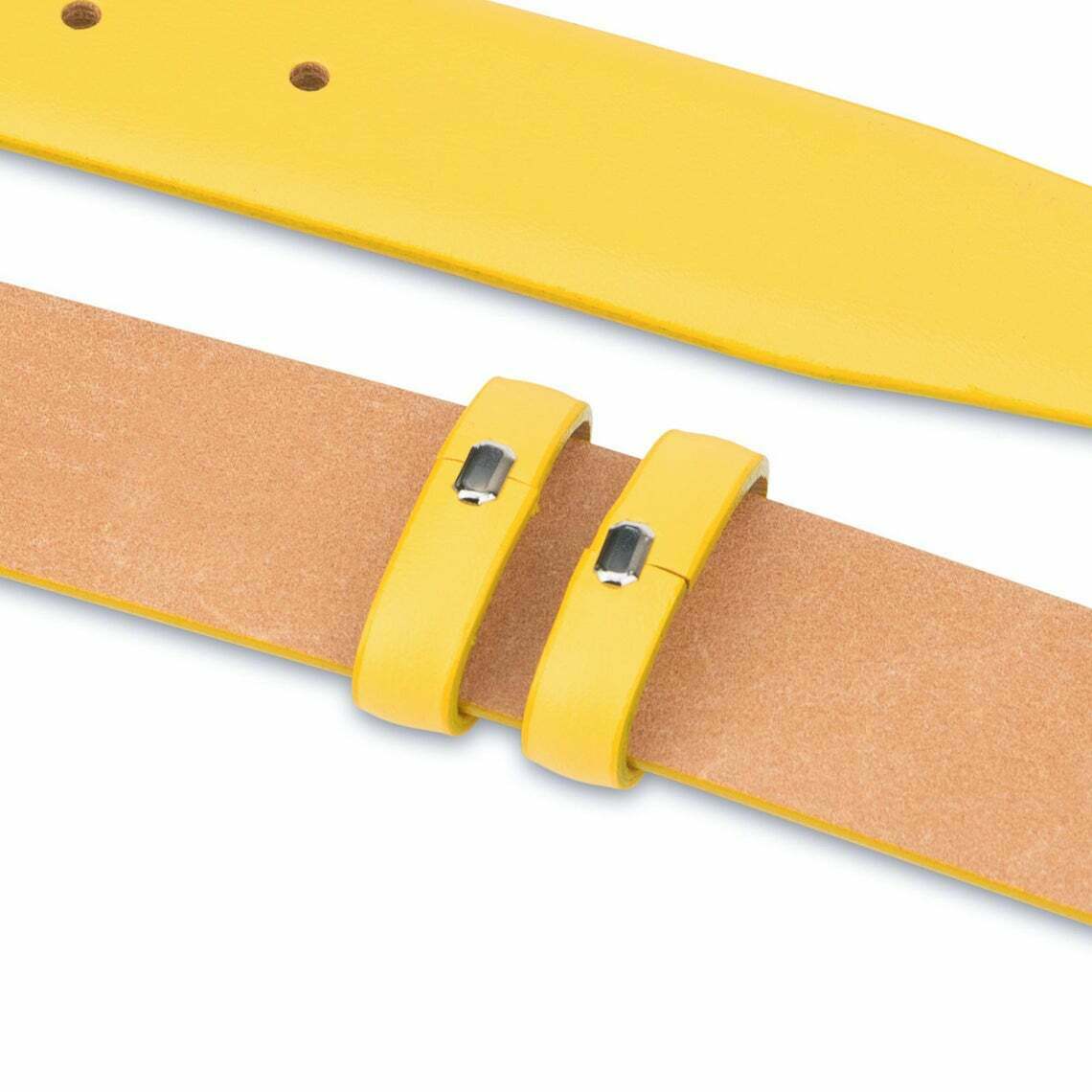 Yellow Leather Belt Strap For Dunhill Buckles Men Women Belts Replacement 35mm