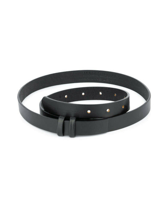 Mens Replacement Belt Strap For Montblanc Buckles Black Thin Smooth 20 Mm