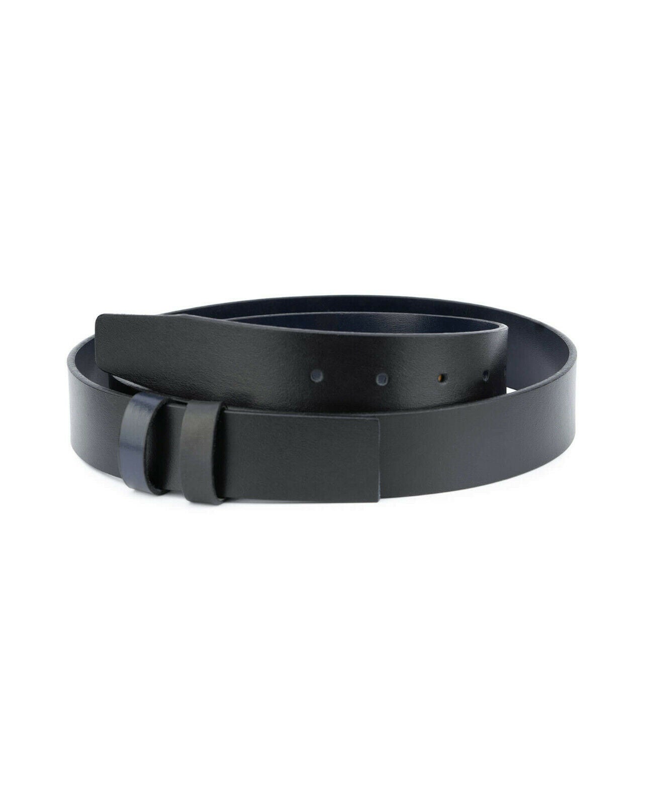 Reversible Replacement Leather Strap For Belt Blue Black 35 Mm For Montblanc