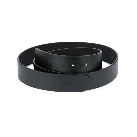 Black Leather Belt Straps For Ferragamo Buckle Replacement Belts Real Calfskin