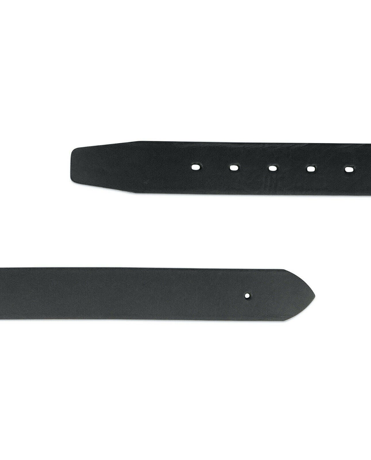 Black Full Grain Leather Belt Strap For Ferragamo Buckle Replacement 35 Mm