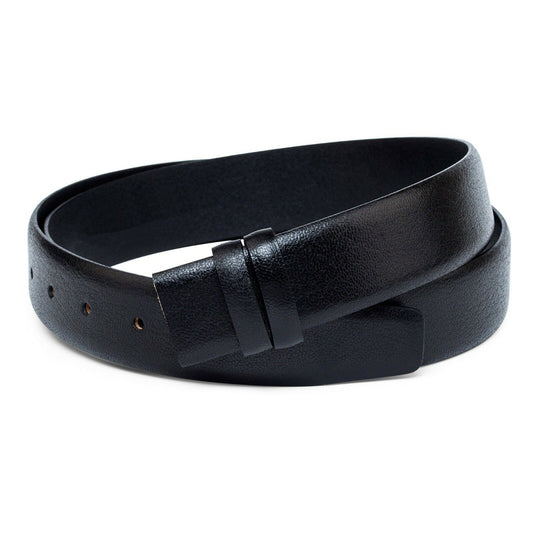 Black Leather Belt Strap Mens belts For Cartier buckles Italy 1 3-8 inch 35 mm