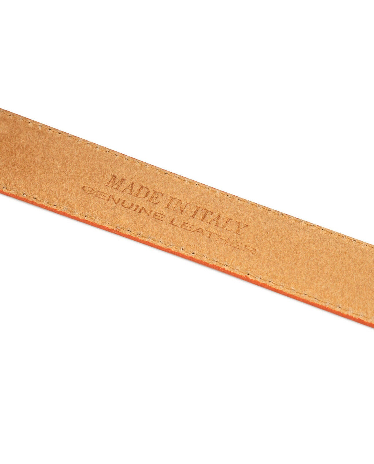 Mens Orange Belt Leather Strap For Louis Vuitton Buckle Replacement 35mm Premium