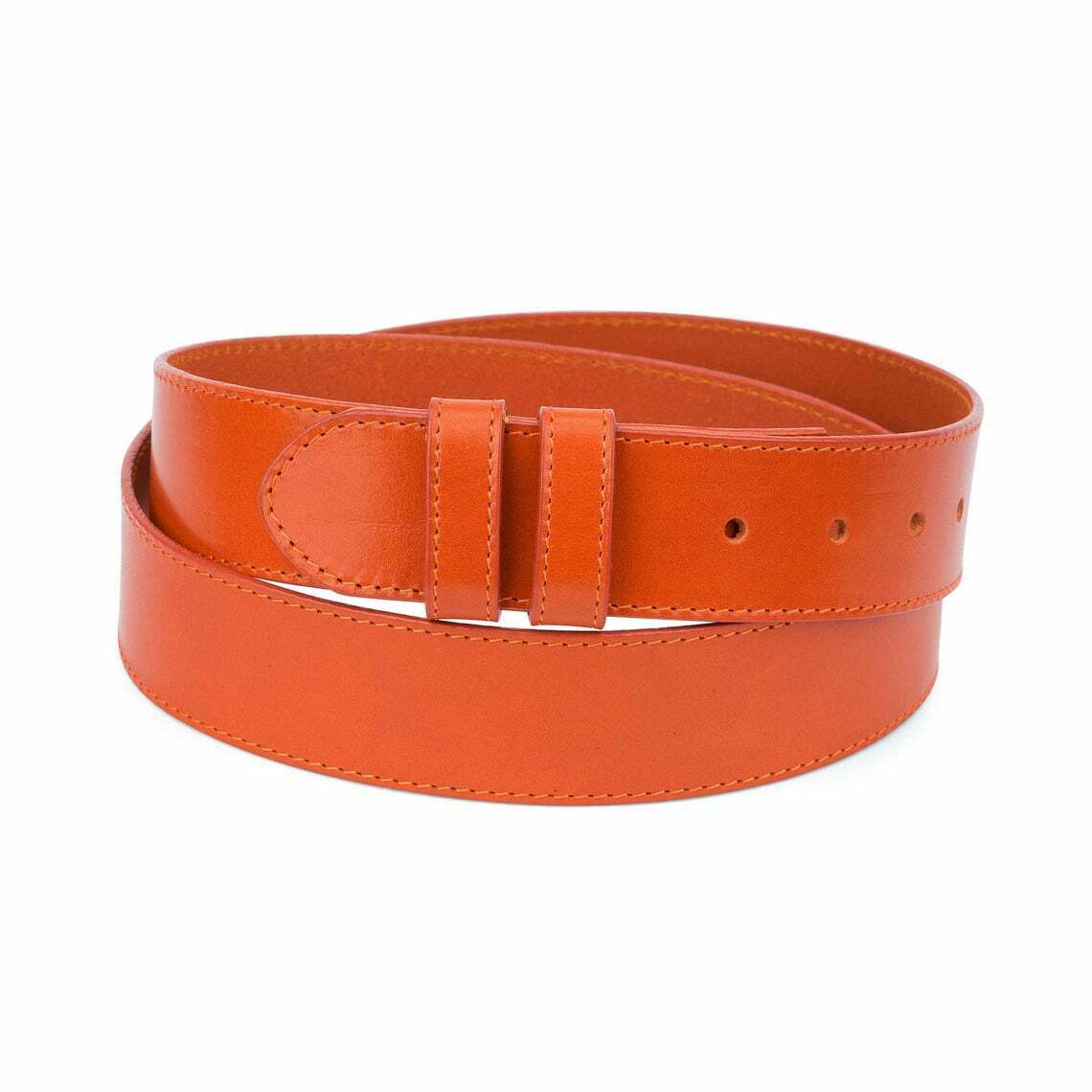 Tan Wide Leather Belt Strap 40mm Replacement For Dunhill Buckles Brown Veg Tan