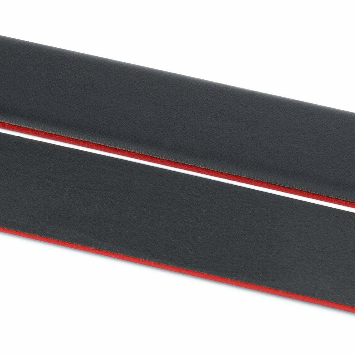 Black Leather Belt Strap For Ferragamo Buckles 35 Mm Replacement Men Adjustable
