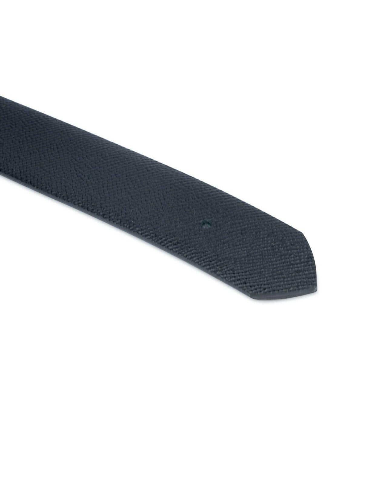 Black Belt Strap For Montblanc Buckle Replacement 35 Mm Saffiano Leather Real