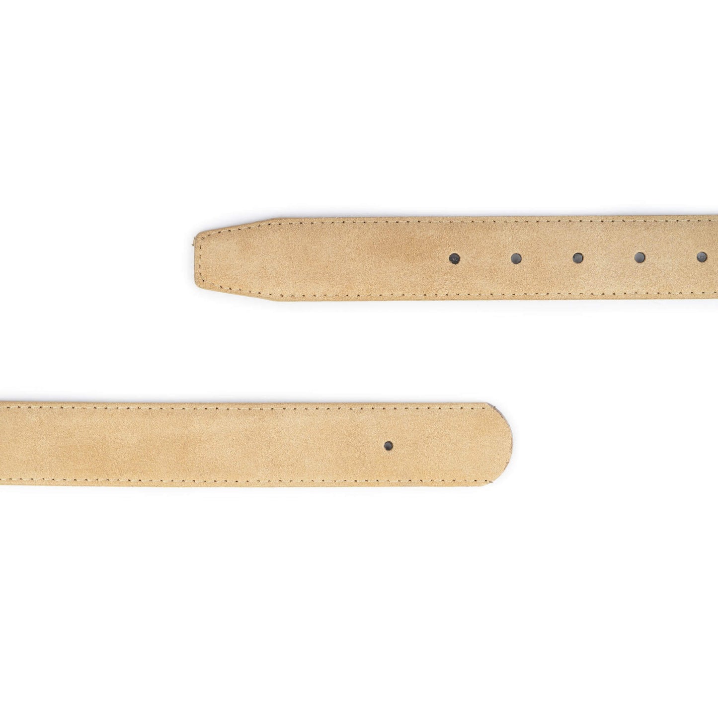 Beige Suede Replacement Belt Strap For Cartier Buckles 35 mm