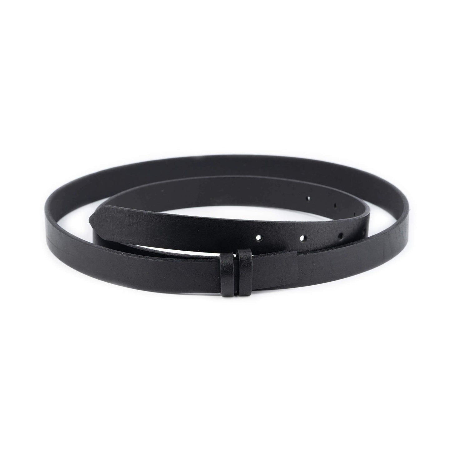 Black Belt Strap For Hermes Buckle Replacement Full Grain Leather