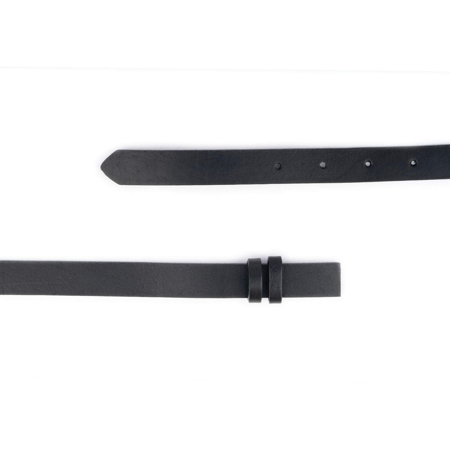 Black Belt Strap For Hermes Buckle Replacement Full Grain Leather