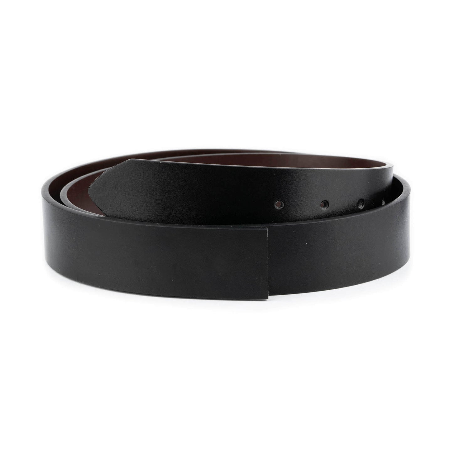 Black Brown Mens 4.0 cm Reversible Vegan Leather Belt Strap For Ferragamo Buckles