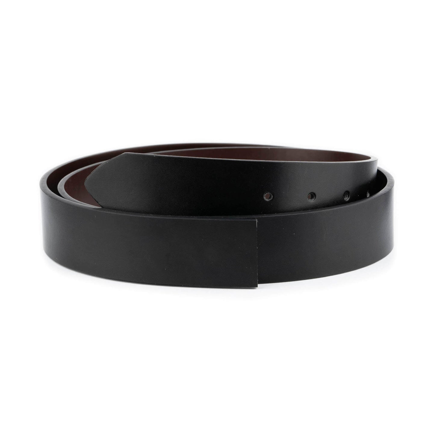 Black Brown Mens 4.0 cm Reversible Vegan Leather Belt Strap For Montblanc Buckles