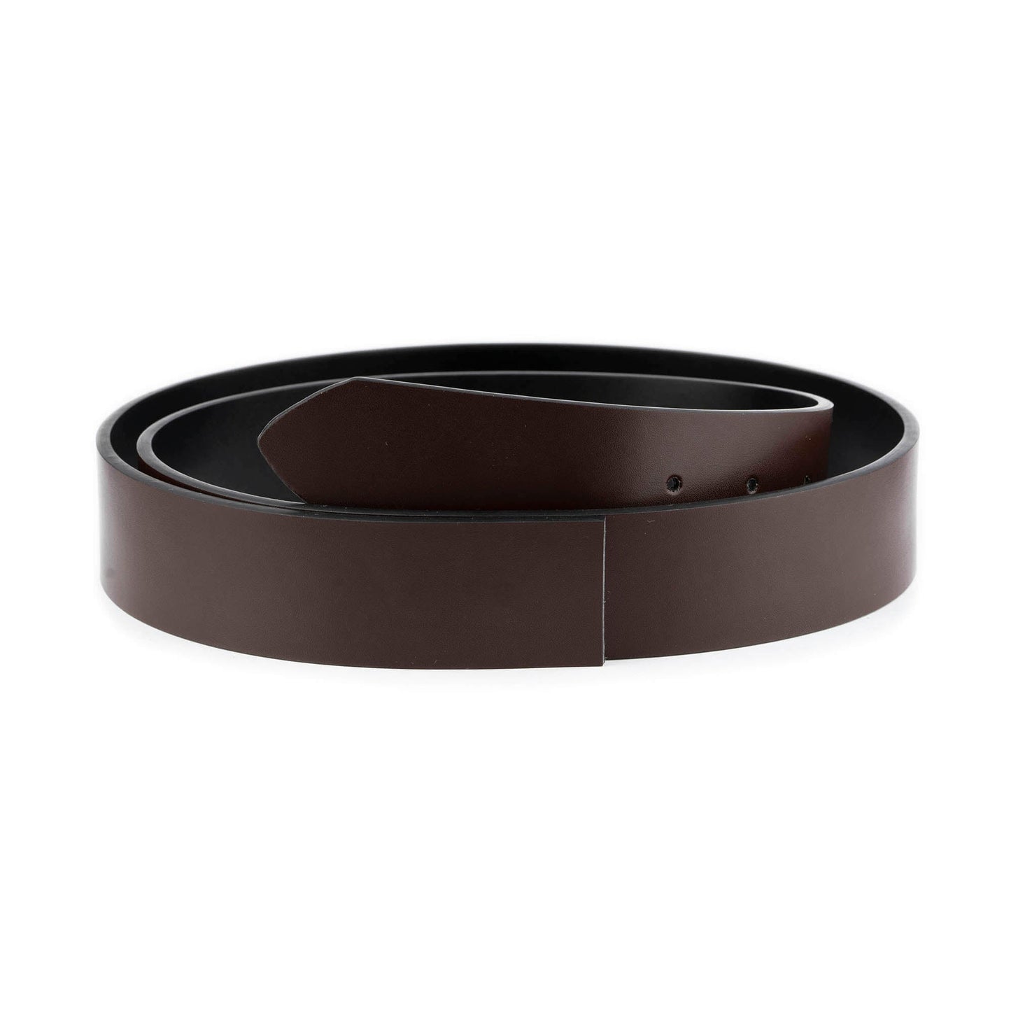 Black Brown Mens 4.0 cm Reversible Vegan Leather Belt Strap For Dunhill Buckles