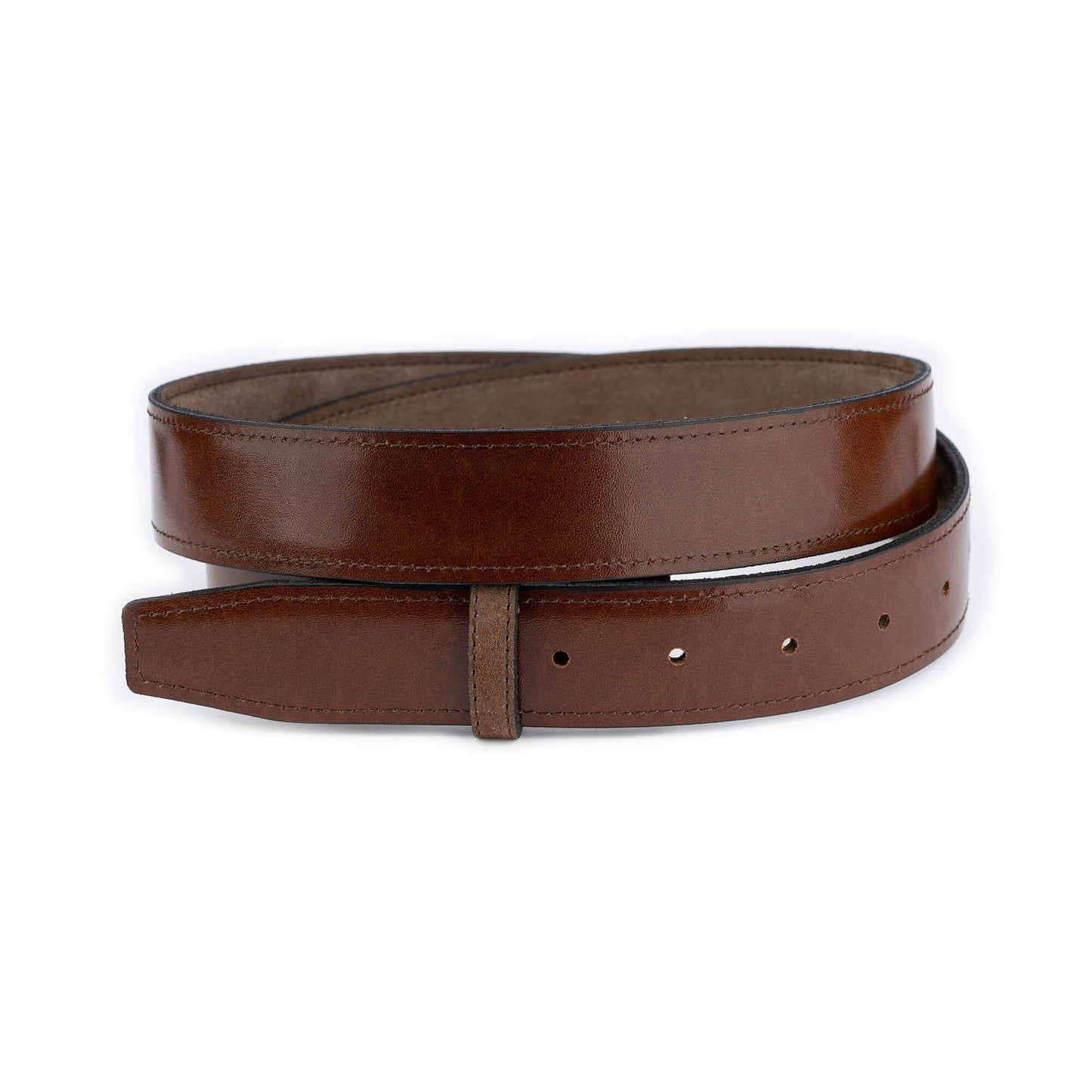 Brown Taupe Suede Belt Strap for Dunhill Buckles Replacement Reversible