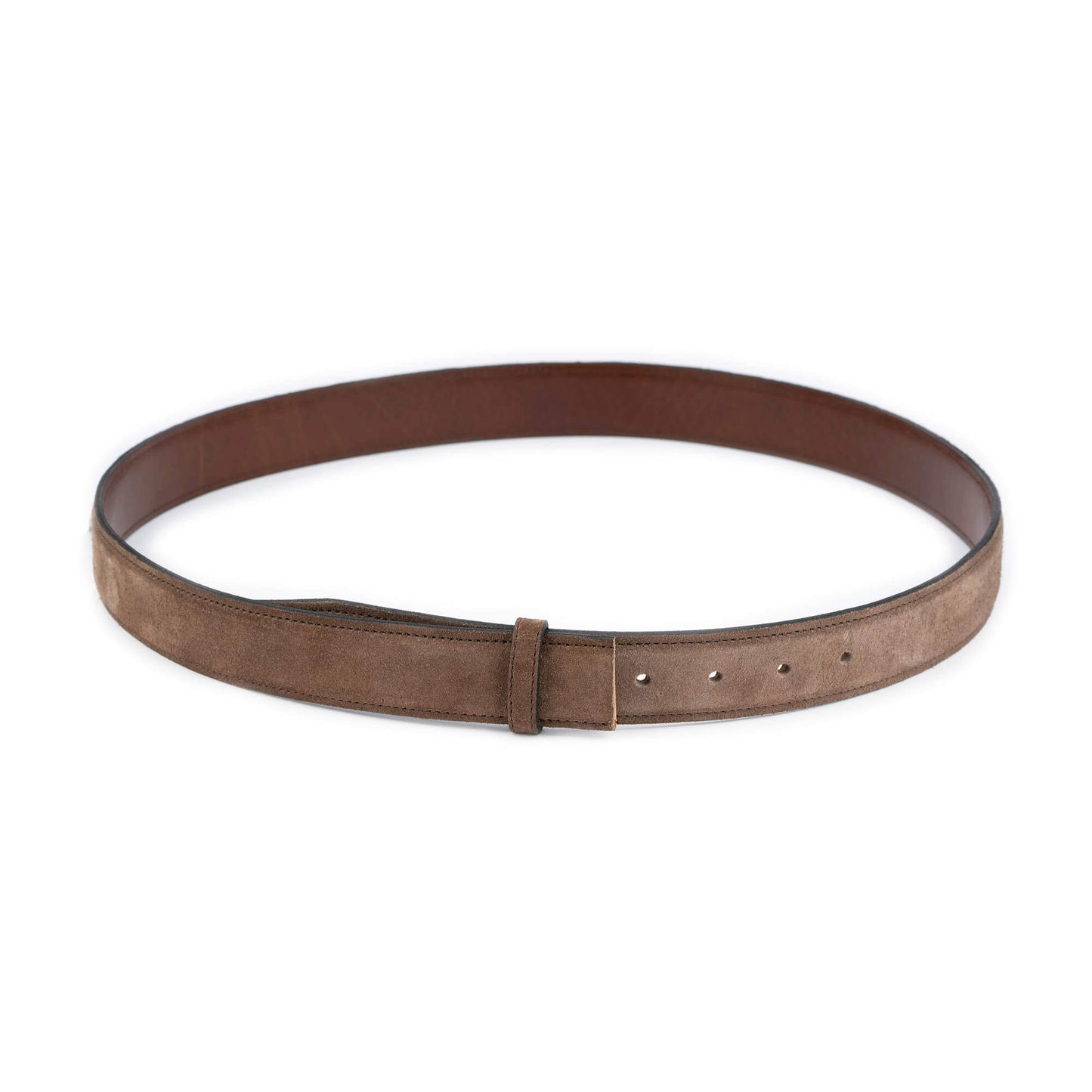 Brown Taupe Suede Belt Strap for Dunhill Buckles Replacement Reversible