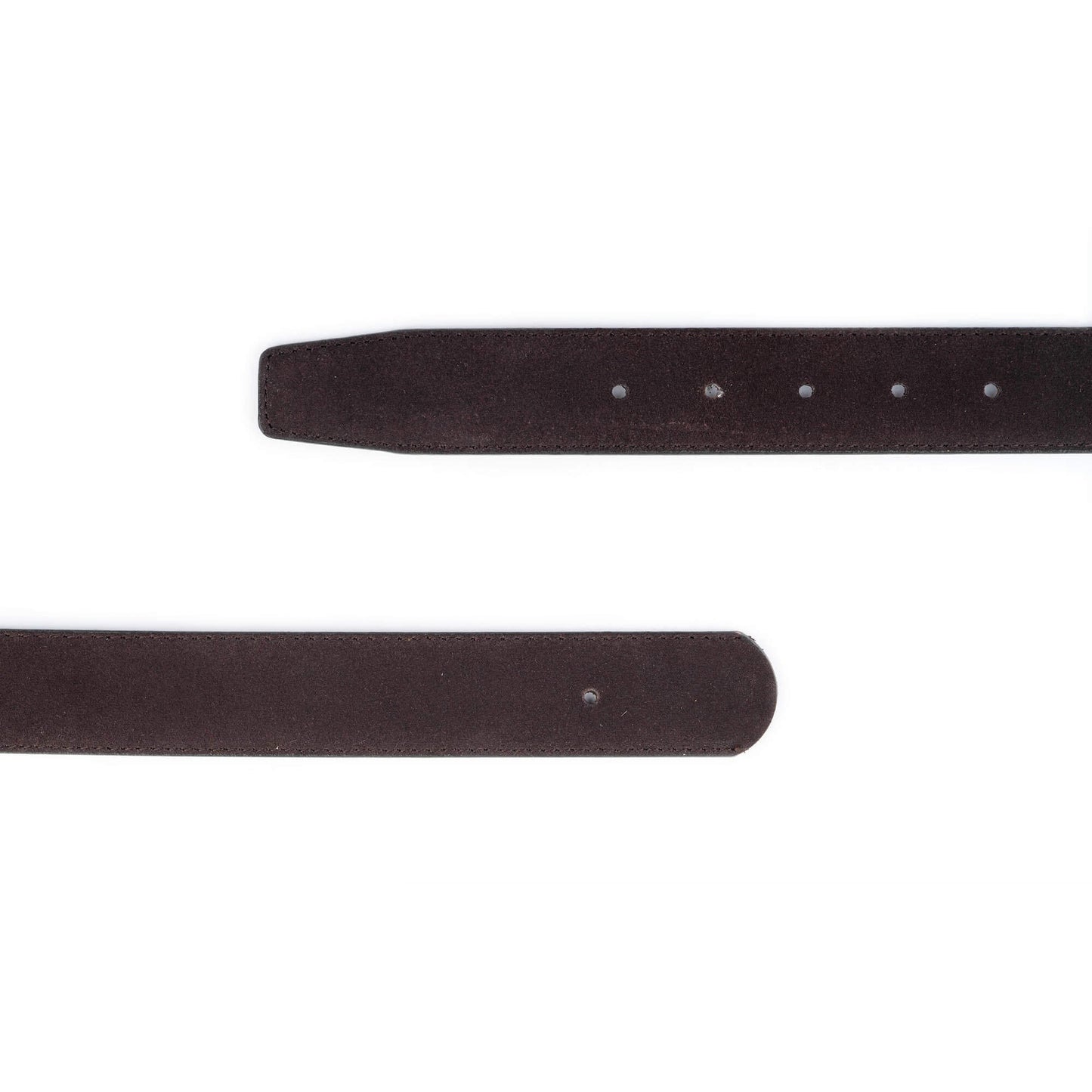 Dark Brown Suede Replacement Belt Strap For Dunhill Buckles 35 mm