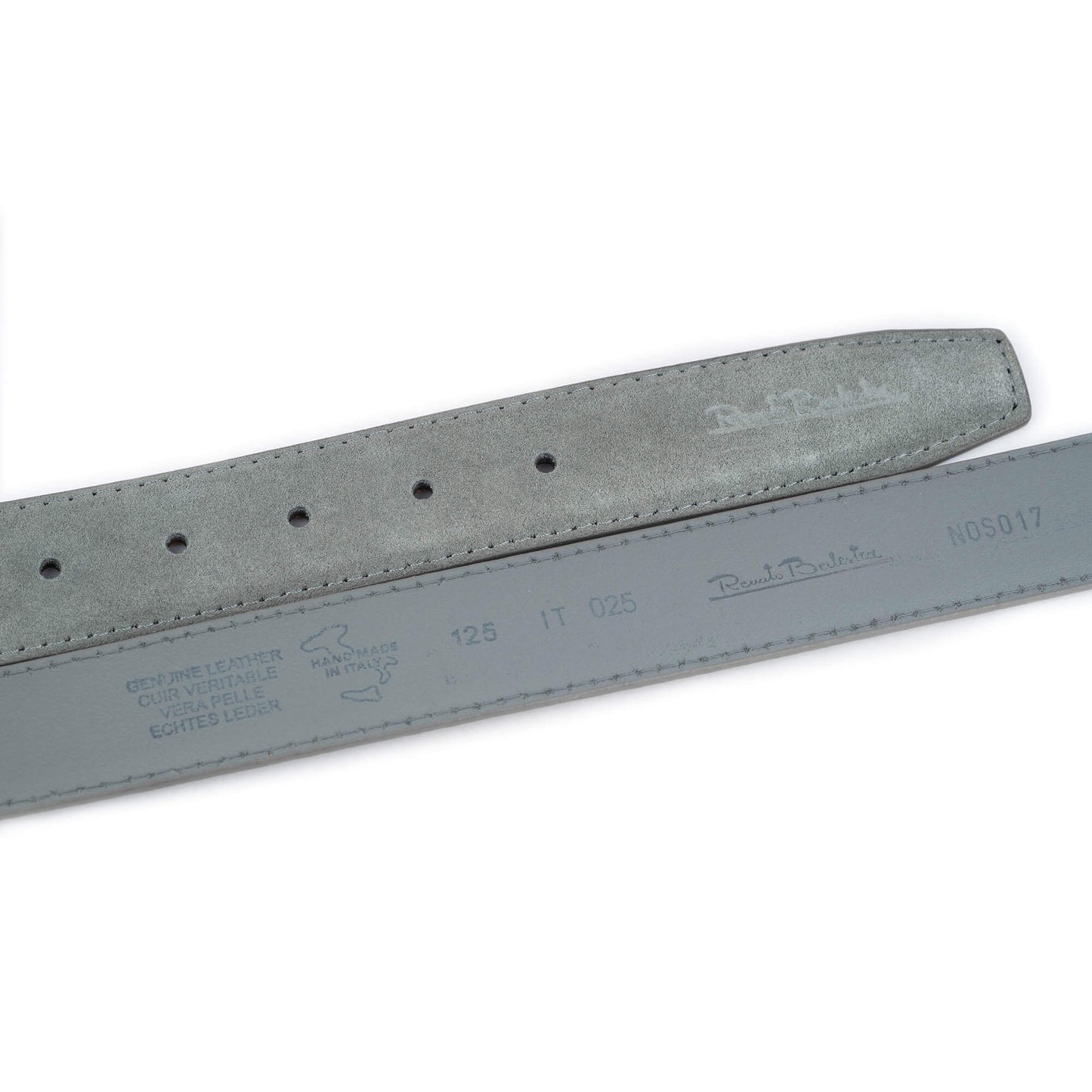 Grey Suede Replacement Belt Strap For Ferragamo Buckles 35 mm