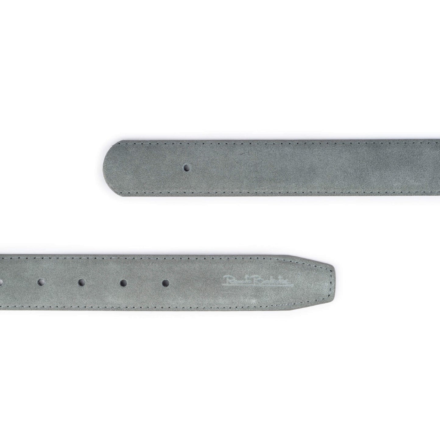 Grey Suede Replacement Belt Strap For MontBlanc Buckles 35 mm