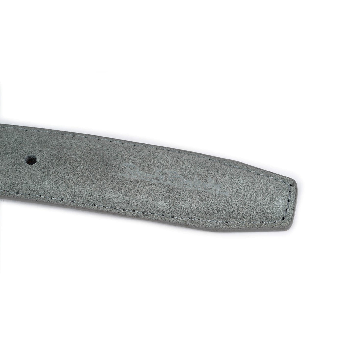 Grey Suede Replacement Belt Strap For MontBlanc Buckles 35 mm