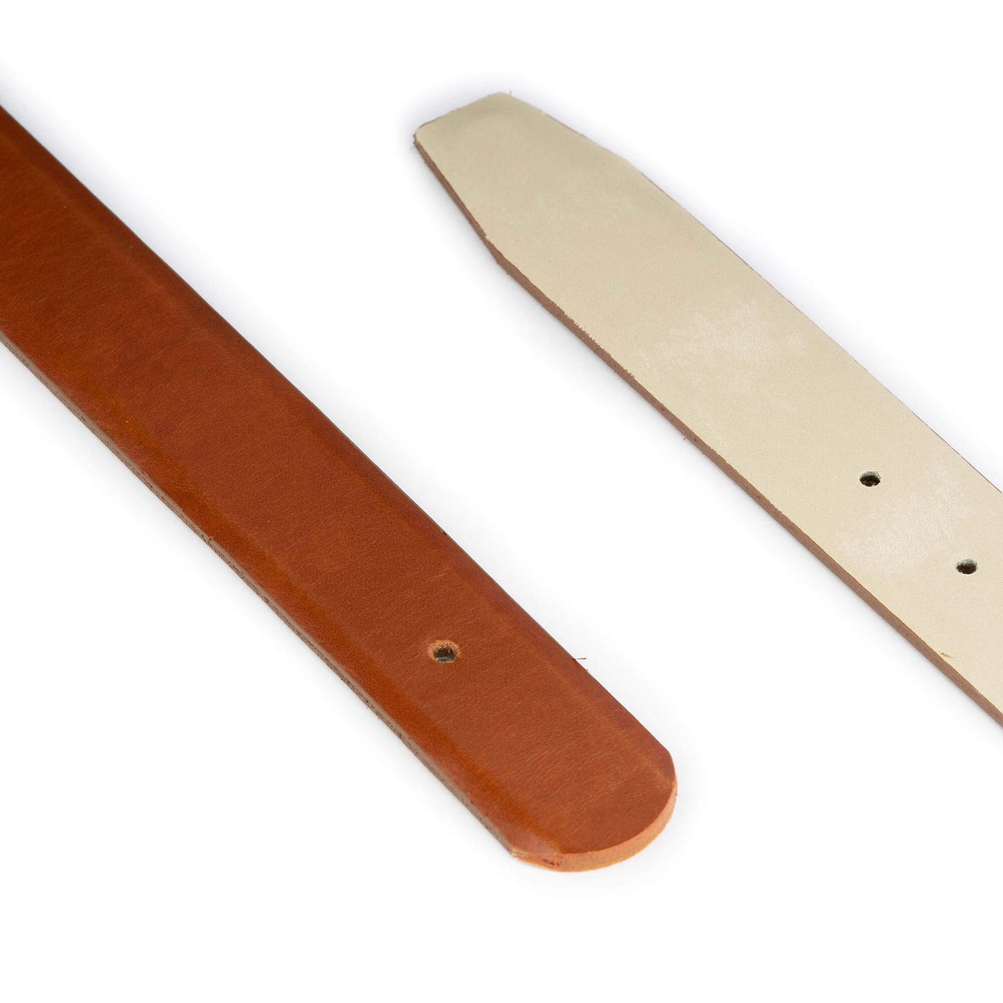 Mens 3.5 cm Beige Leather Belt Strap For Cartier Buckles Replacement Top Quality Reversible