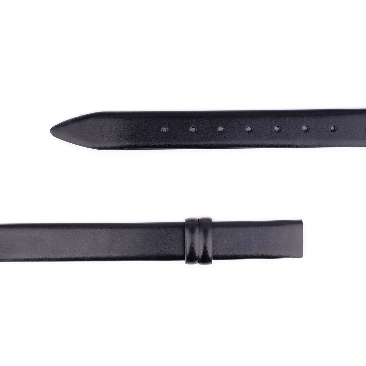 Mens 3.5 cm Black Vegan Leather Belt Strap For Ferragamo Buckles Replacement