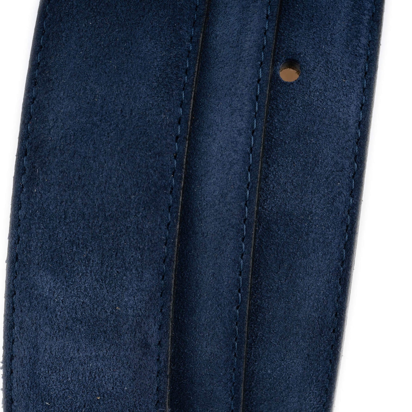 Mens 3.5 cm Blue Suede Leather Belt Strap For Dunhill Buckles Replacement Top Quality