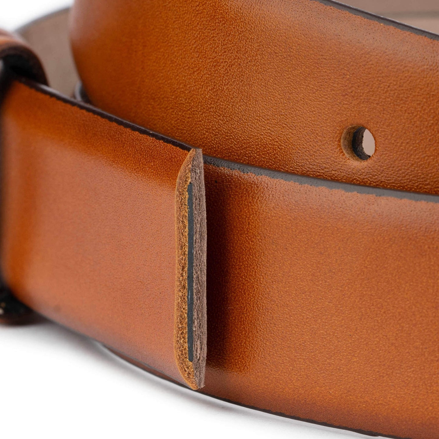 Mens 3.5 cm Light Brown Leather Belt Strap For Ferragamo Buckles Replacement High Quality