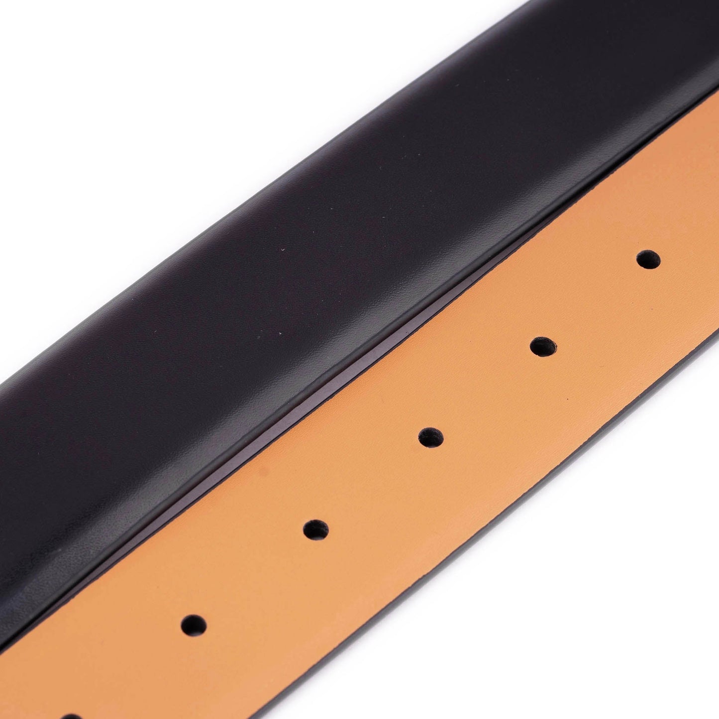 Mens 3.5 cm Reversible Black Beige Leather Belt Strap For Versace Buckles Replacement