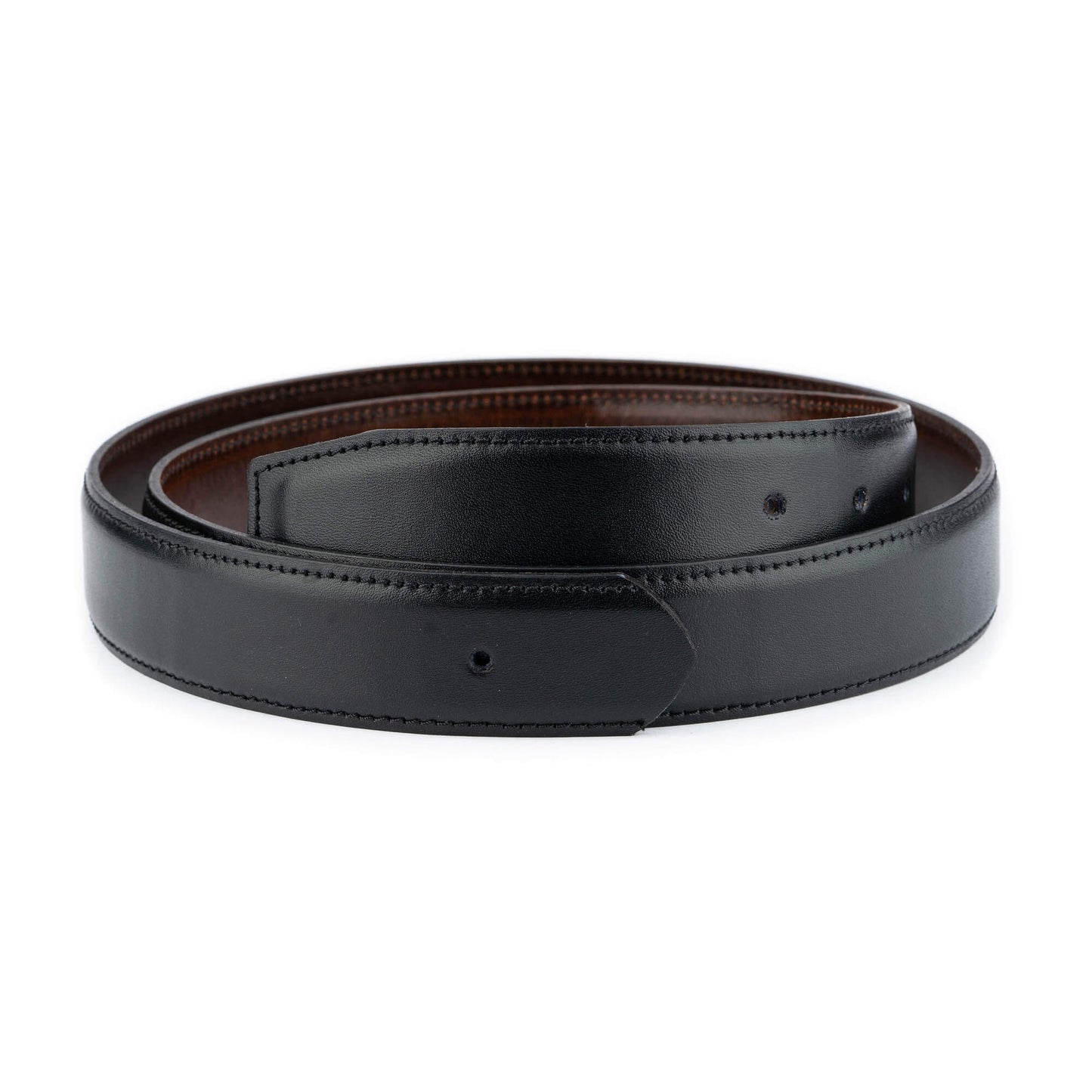 Mens 3.5 cm Reversible Black Brown Leather Belt Strap For Montblanc Buckles Replacement High Quality