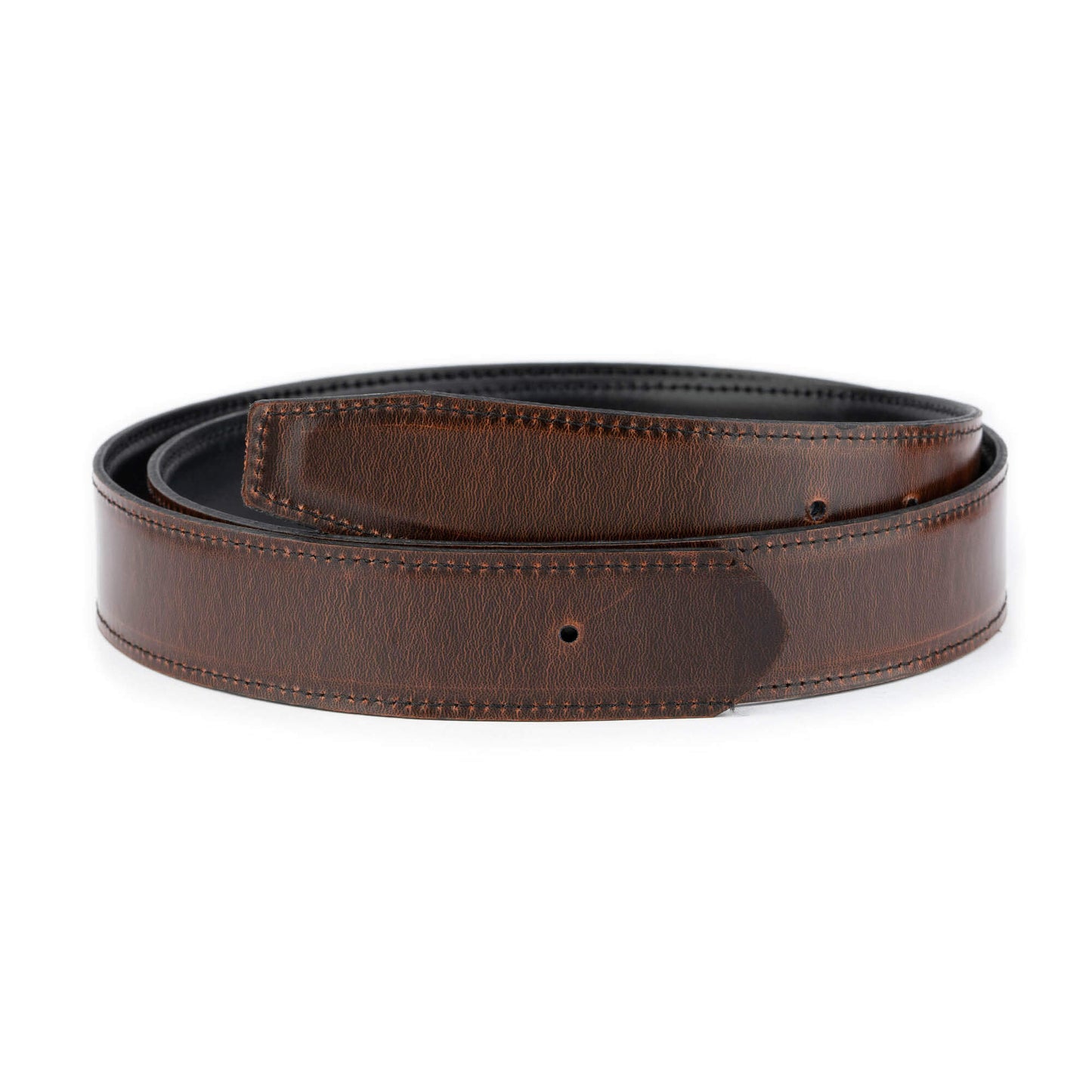 Mens 3.5 cm Reversible Black Brown Leather Belt Strap For Montblanc Buckles Replacement High Quality