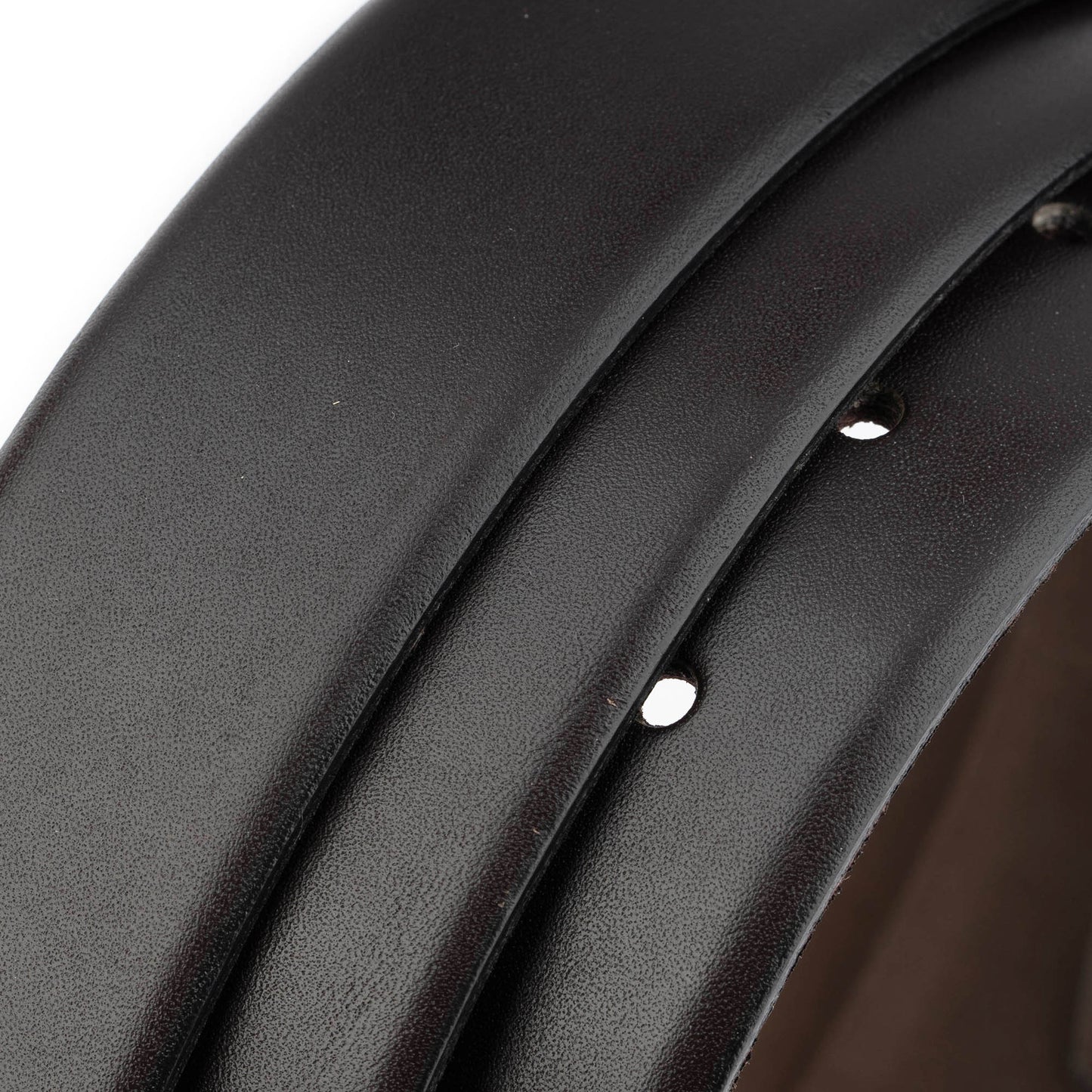 Mens 3.5 cm Smooth Brown Leather Belt Strap For Cartier Buckles Replacement Top Quality