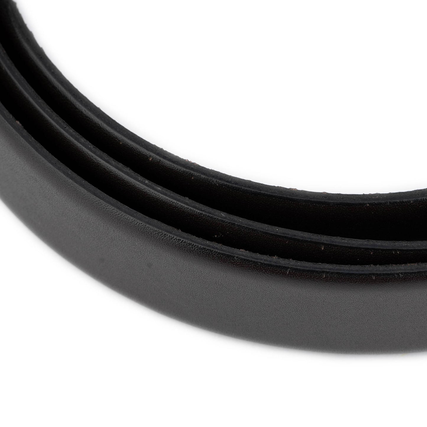 Mens 3.5 cm Smooth Brown Leather Belt Strap For Cartier Buckles Replacement Top Quality
