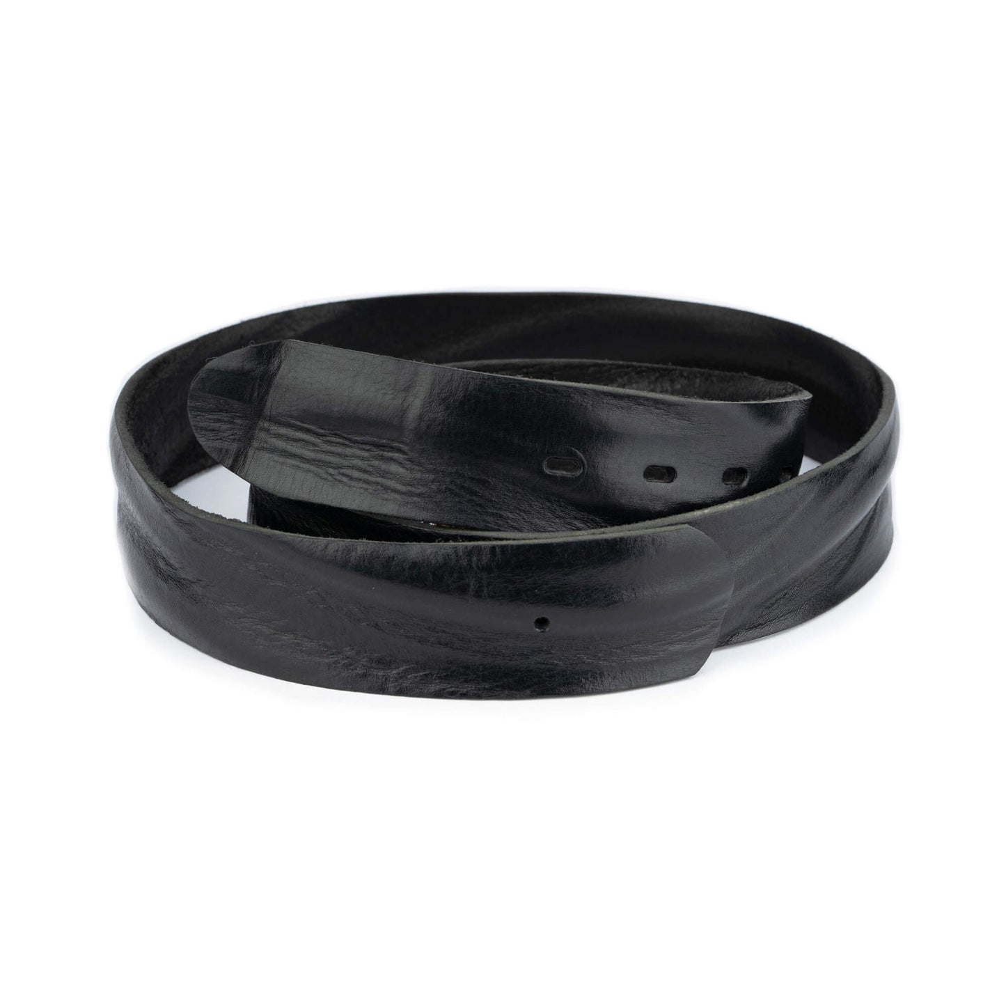 Mens 4.0 cm Black Designer Leather Belt Strap For Montblanc Buckles Replacement