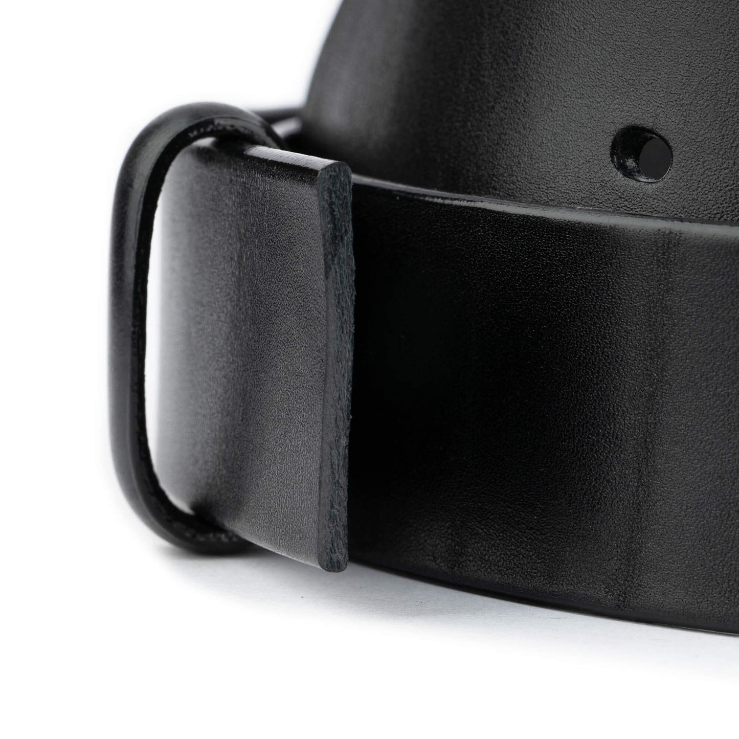 Mens 4.0 cm Black Full Grain Leather Belt Strap For Ferragamo Buckles Replacement
