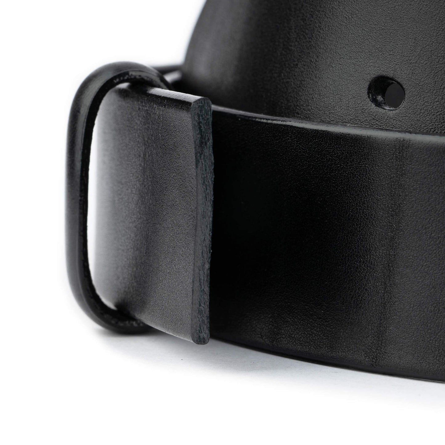 Mens 4.0 cm Black Full Grain Leather Belt Strap For Dunhill Buckles Replacement