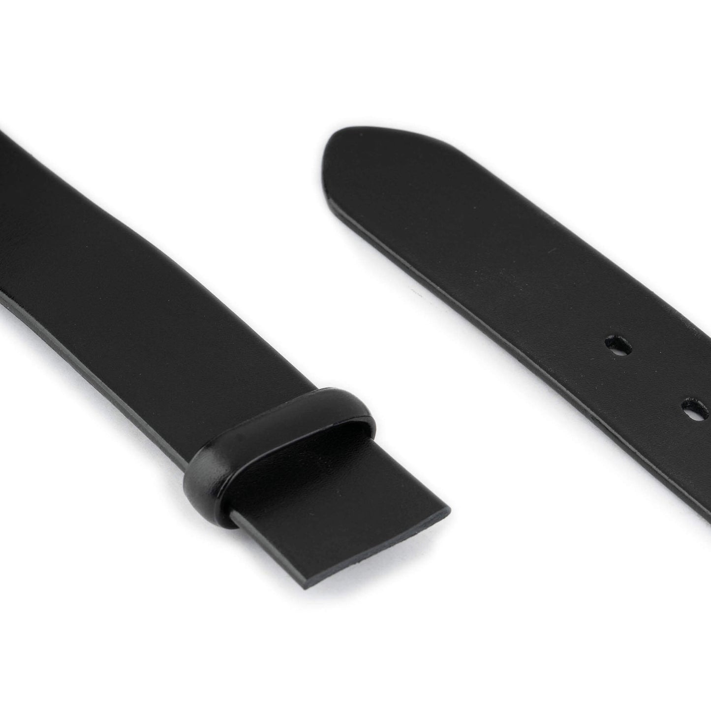Mens 4.0 cm Black Full Grain Leather Belt Strap For Dunhill Buckles Replacement